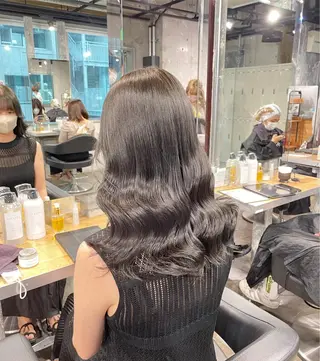 ロング カラー I'S.横浜所属・赤み消しカラー 🍀JUNKIのヘアスタイル