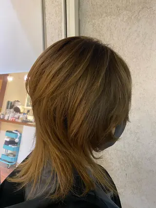 セミロング パーマ haru .のヘアスタイル