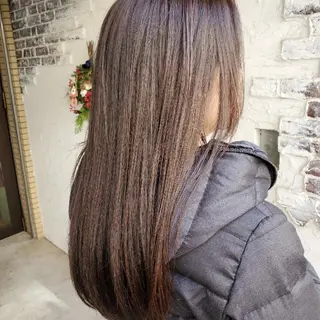 ロング カラー フリーランス所属・韓国ヘア レイヤー くびれヘアMATSUのヘアスタイル