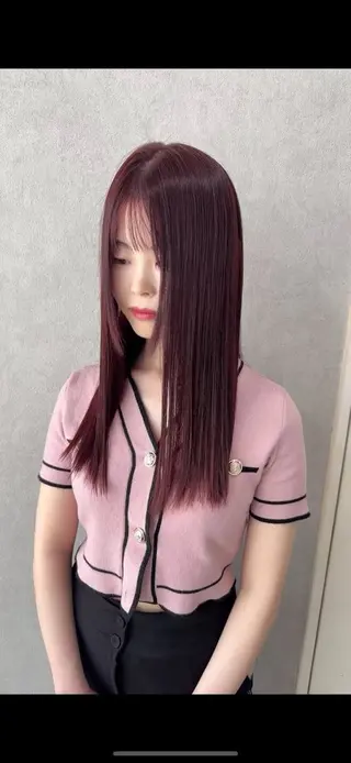ロング カラー 赤み無し柔らかカラー 【梅田】madokaのヘアスタイル
