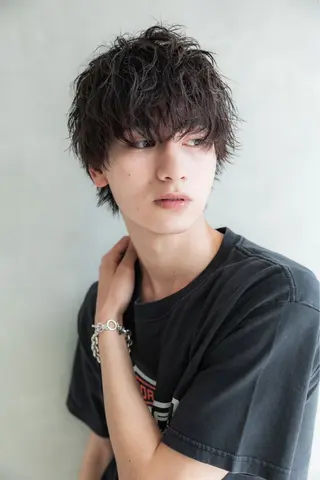 パーマ メンズ 大滝 宜史のヘアスタイル