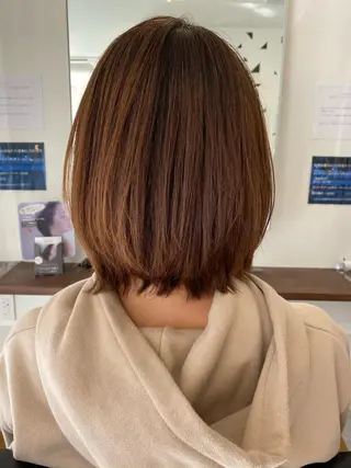 ミディアム カラー Rely 美空のヘアスタイル