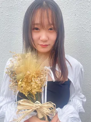 セミロング カラー ケアブリーチ /髪質 改善/古橋圭史郎のヘアスタイル