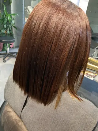 ミディアム 髪質改善☺︎縮毛矯正 ふじい まりんのヘアスタイル