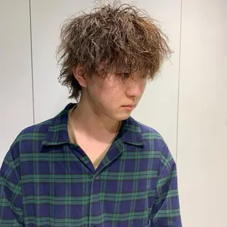 ショート パーマ ヘアアレンジ メンズ メンズパーマの達人 🌟川内絵人のヘアスタイル