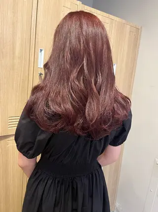 セミロング カラー ハッシュカット🐈 韓国レイヤー/ののかのヘアスタイル