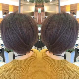 ショート カラー 青木 茂樹⭐️ 透明感カラーのヘアスタイル