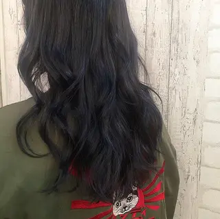 セミロング カラー ❤️‍🔥シールエク ＋カラー京❤️‍🔥のヘアスタイル