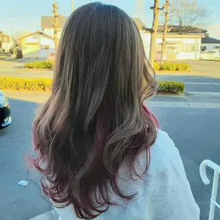 ロング カラー 深澤 春樹のヘアスタイル