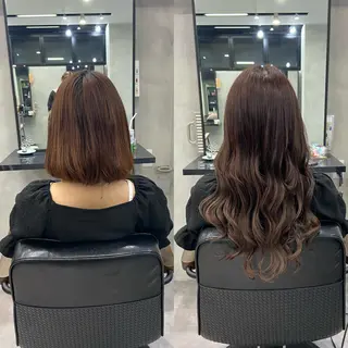 セミロング カラー ヘアアレンジ ar+ ❤︎ maiのヘアスタイル