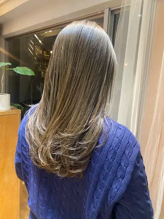 ロング カラー 【ヘアセット/美眉】 吉川玲のヘアスタイル