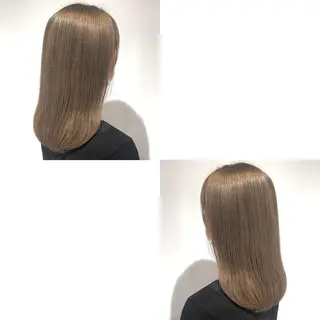 セミロング カラー 青沼夏未/オリーブ/ 寒色カラーのヘアスタイル