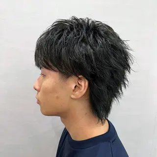 メンズ 押上/ショート・ボブ /パーマ/山口卓朗のヘアスタイル