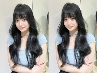 ロング カラー ブリーチ縮毛矯正 ⭐️ひでやすのヘアスタイル