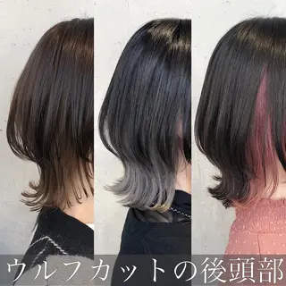 ショート カラー ヘアアレンジ ｲﾝﾅｰｶﾗｰ屋さん 🫧伊藤拓実のヘアスタイル