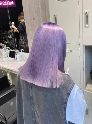 セミロング ハイトーン×エクステ 💞くるみのヘアスタイル