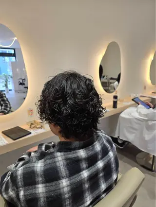 パーマ メンズ レイヤー/透明感/髪 質改善/メンズ/佐藤のヘアスタイル