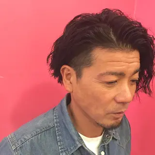 ショート パーマ メンズ Vir by browのヘアスタイル