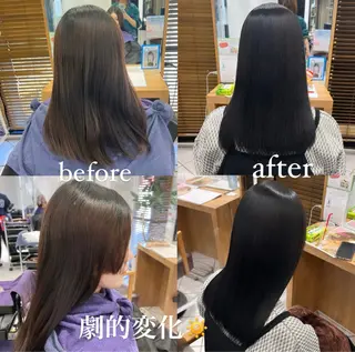 ロング まとまるツヤ髪カット ┆Naruのヘアスタイル