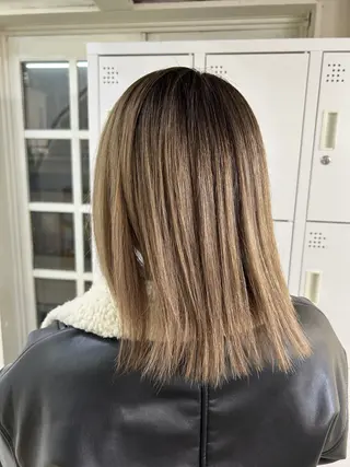 ショート alpha. カラーエクステ下妻のヘアスタイル