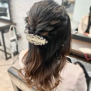 ミディアム ヘアアレンジ 平野 愛華のヘアスタイル