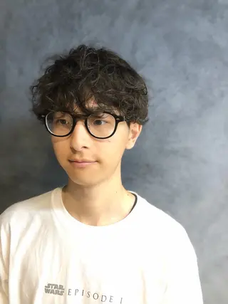 パーマ ヘアアレンジ メンズ ainico+所属・メンズ特化✂️栗原 侑也のヘアスタイル