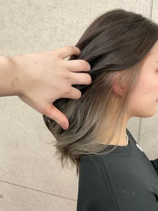 セミロング カラー Agu hair act 姫路駅前おみぞ筋店所属・カワモト ソウタのヘアスタイル