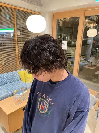 パーマ メンズ 樋口 花穂のヘアスタイル