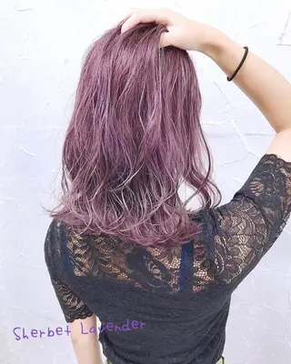 セミロング カラー 韓国ヘア&透けカラー keita🇰🇷のヘアスタイル