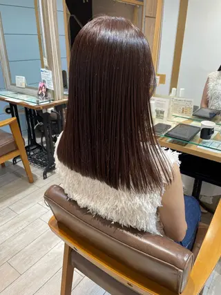 セミロング カラー 🍬kanami 🍬ボブ/暖色カラーのヘアスタイル