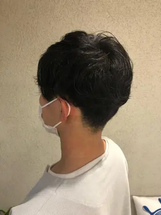 パーマ メンズ 阿部 美咲のヘアスタイル