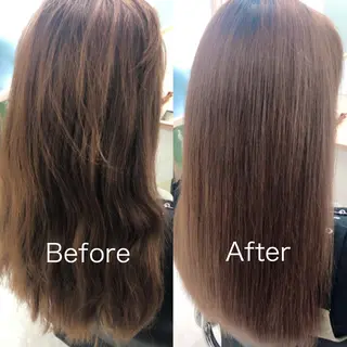 ロング 透明感カラー 山中のヘアスタイル