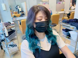 ロング カラー ルーツカラー/ デザインカラー/井川のヘアスタイル