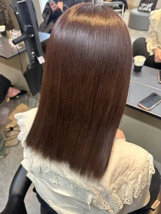 ミディアム カラー ✂️無料カットモデル ✂️佐々木悠月のヘアスタイル