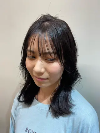 セミロング ♥yelm ユウナ♥のヘアスタイル