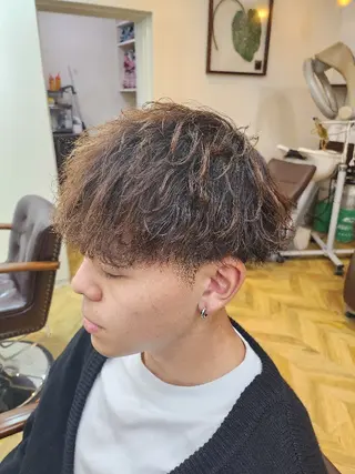 パーマ メンズ 清潔感×垢抜けヘアー ✂︎タカダリョウマのヘアスタイル