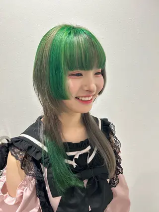ミディアム カラー 青木 光太朗のヘアスタイル