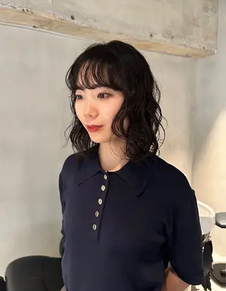 ミディアム パーマ FILMS所属・レイヤーボブ★ cocomoのヘアスタイル