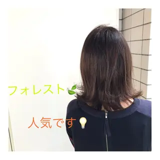 セミロング カラー 30代からの大人 ショートのヘアスタイル