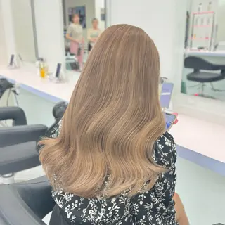 ロング カラー ヘアアレンジ 💘Risa💘/ミ ルクティ/ハイトーンのヘアスタイル