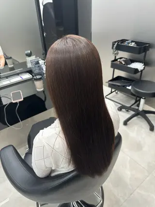 ロング パーマ HARUKI MINATO japan 仙台店所属・✨【髪質改善/縮毛 矯正】✨ゆうほのヘアスタイル