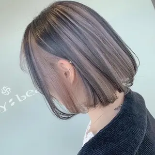 ミディアム パーマ カラー ビューティービースト 鹿児島店のヘアスタイル