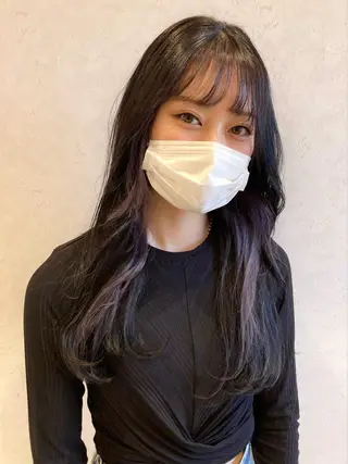 ロング カラー nono/パーマ /顔まわりカット🐈のヘアスタイル