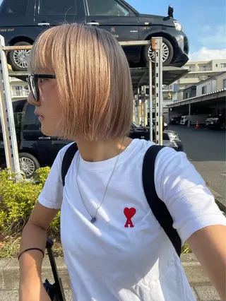 ショート カラー ヘアアレンジ 🐕kato Mizuki🐕のヘアスタイル