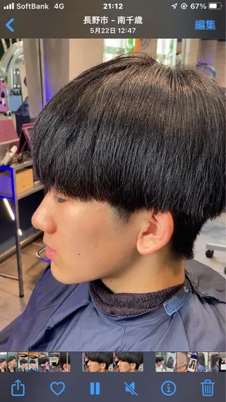 ショート メンズ 松澤 勇輝のヘアスタイル