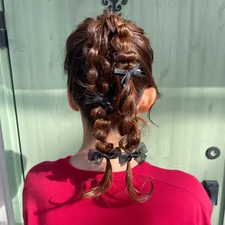 セミロング ヘアアレンジ Hair Lex Alii所属・大谷 若葉のヘアスタイル