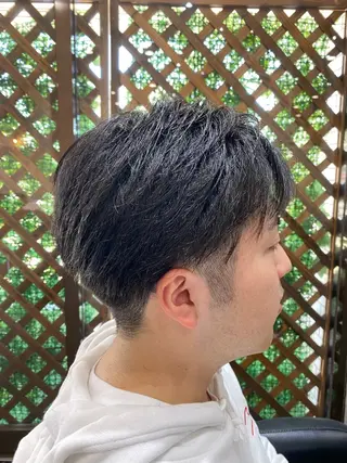 ショート メンズ BREAZE所属・福澤玲央／博多／千代 ／メンズカットのヘアスタイル