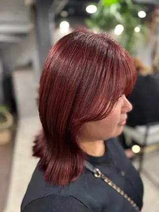 ミディアム カラー ink Runaのヘアスタイル