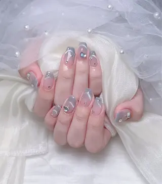 ネイル 🎀も ものネイルデザイン