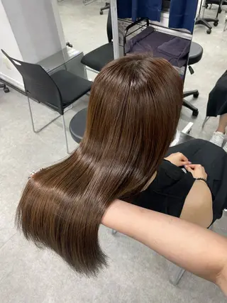 ロング 🤍ベージュ/透明感 韓国ヘア/まりん🤍のヘアスタイル